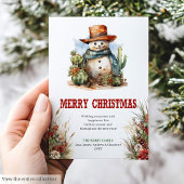 Old West Christmas greeting card printable シーズンカード