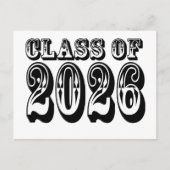 Old West Class of 2026 Graduation ポストカード (正面)