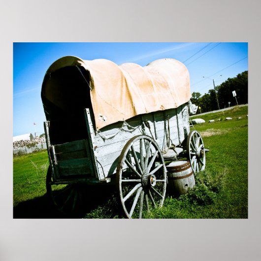 Old West Covered Wagon 02 Poster ポスター (正面)