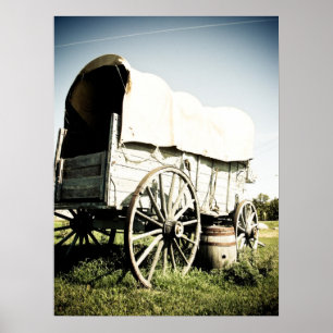 Old West Covered Wagon 04 Poster ポスター