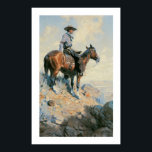 Old West Cowboy of the Plains Art Print Poster ポスター<br><div class="desc">Old West Cowboy of the Plains Art Print Poster 1906 Artist William Herbert Dunton (1878-1936)</div>