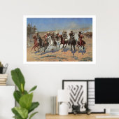 Old West Dash for the Timber Artプリントポスター ポスター (ホームオフィス)