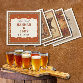 Old West Frontier Personalized Cocktail Napkin スタンダードカクテルナプキン