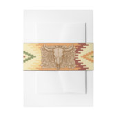 Old West Frontier Wedding Invitation Belly Band 招待状ベリーバンド (正面例)