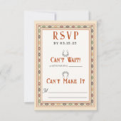 Old West Frontier Wedding RSVP Card (正面)