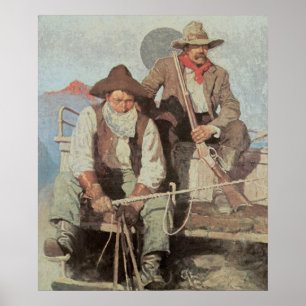 Old West Pay Stagecoach 1909アートプリントポスター ポスター