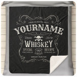 Old Whiskey Label Personalized Vintage Liquor Bar シェルパブランケット<br><div class="desc">Old Whiskey Label Personalized Vintage Liquor Bar design...   Customize with your Name or Custom Text!</div>