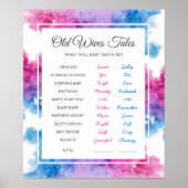 Old Wids Talesベビー性別公開パーティーゲーム ポスター (正面)