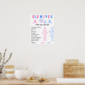 Old Wids Tales Hockey Genderがパーティー記号を明らかにする ポスター (キッチン)