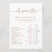 Old Wires Talesカード | Bohoジェンダーがゲームを明らかにする アドバイスカード (正面)