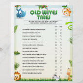 Old Wires Tales赤ちゃんシャワーゲーム[動物テーマ] レターヘッド (正面/裏面)