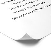 Old Wives Tales Game Party Sign ポスター (角)