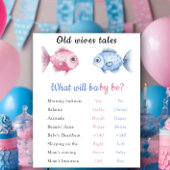 Old Wives Tales Gender Reveal Board  ポスター