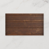 Old Wood String Lightsの結婚宿泊 エンクロージャーカード (裏面)