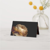 OLD WORLDフローラ結婚のゲストテーブル番号 プレイスカード (裏面)