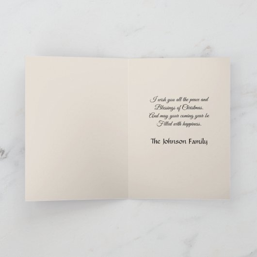 Old World Christmas Christmas 2 カード (内部)