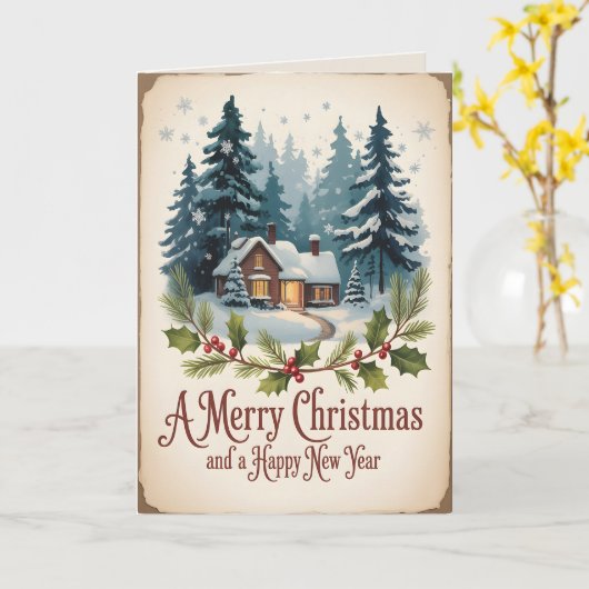 Old World Christmas Christmas 2 カード (黄色い花)