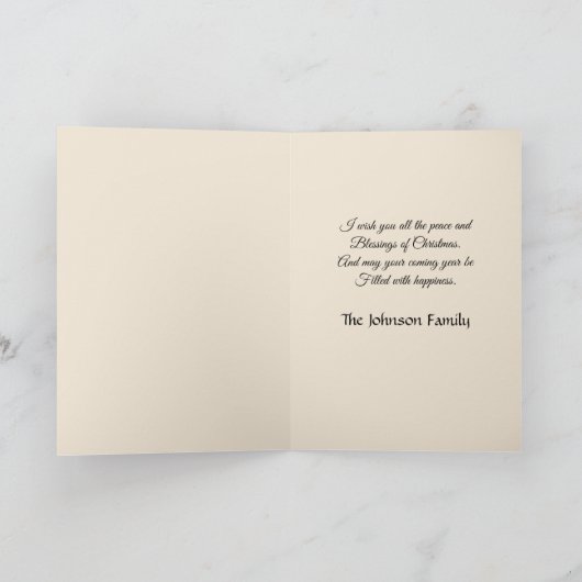 Old World Christmas Christmas 5 カード (内部)