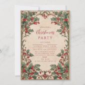 Old World Holly & Ivy 招待状 (正面)