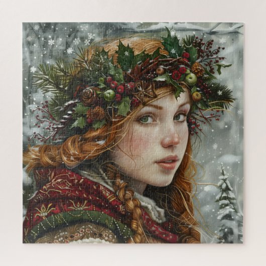 Old World Lady ジグソーパズル (縦)