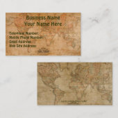 OLD WORLD MAPビジネス&プロファイルカード 名刺 (正面/裏面)