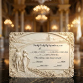 Old World Romantic Architectural Arch 出欠カード