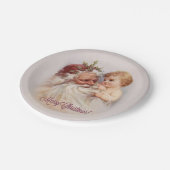 Old World Santa and Cherub – ワクワク紙プレート ペーパープレート (アングル)