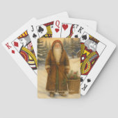 Old World Style Father Christmas Playing  トランプ (裏面)