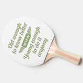 "Old & Young"モノグラムカスタム卓球ラケット 卓球ラケット (横)