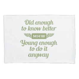 "Old & Young"モノグラムカスタム枕ケース 枕カバー