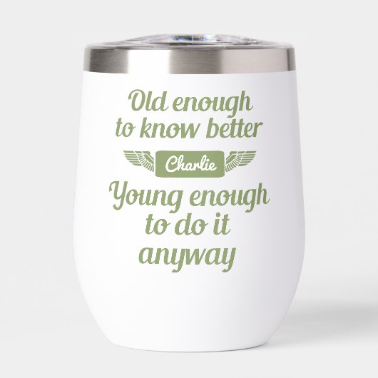 "Old & Young"名前をカスタムするトートバッグ (正面)