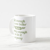 「Old & Young」名前をカスタムするマグ コーヒーマグカップ (正面左)