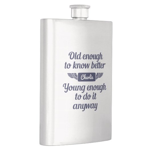 「Old & Young」名前をカスタムする フラスク (右)