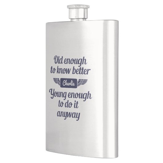 「Old & Young」名前をカスタムする フラスク (左)