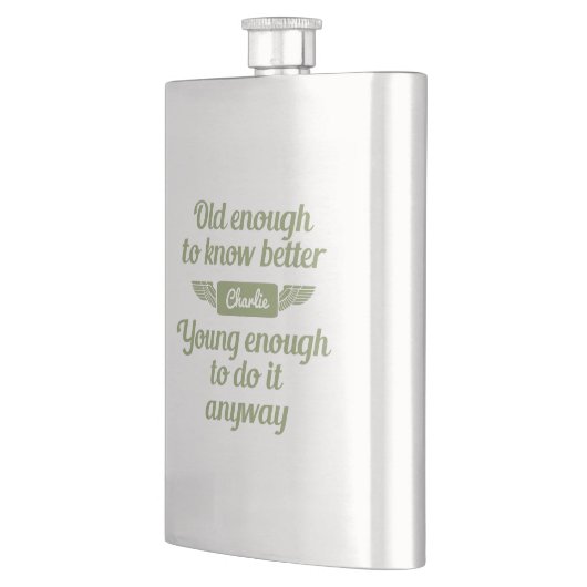 「Old & Young」名前をカスタムする フラスク (左)