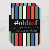 #oldasf誕生日パーティーおもしろい招待状 招待状 (正面/裏面)