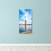 olden Nile Morning in Cairo キャンバスプリント (インサイチュ (ウッドフロア))