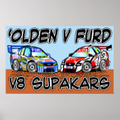 Olden v Furd V8 SupaKars ポスター (正面)