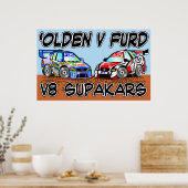 Olden v Furd V8 SupaKars ポスター (キッチン)