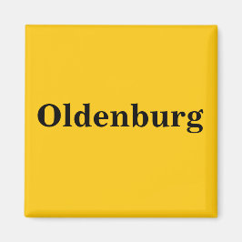 Oldenburg   Magnet Schild Gold Gleb マグネット
