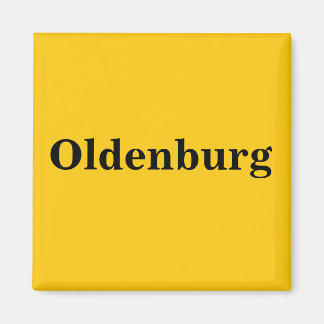 Oldenburg   Magnet Schild Gold Gleb マグネット