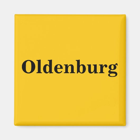 Oldenburg   Magnet Schild Gold Gleb マグネット (正面)