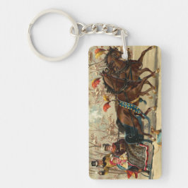 Older and Younger Sisters Ride - Mary Evans キーホルダー