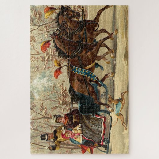 Older and Younger Sisters Ride - Mary Evans ジグソーパズル (縦)