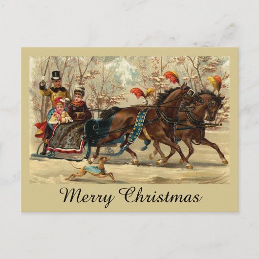 Older and Younger Sisters Ride - Mary Evans ポストカード (正面)