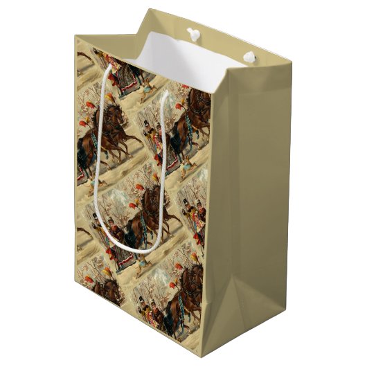 Older and Younger Sisters Ride - Mary Evans ミディアムペーパーバッグ (正面アングル)