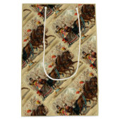 Older and Younger Sisters Ride - Mary Evans ミディアムペーパーバッグ (裏面)