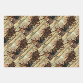 Older and Younger Sisters Ride - Mary Evans ラッピングペーパーシート