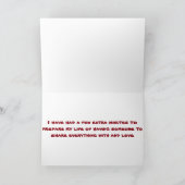 *OLDER TWIN* TWINのカードのハッピーバースデー カード (内部)