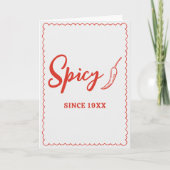 Older Wiser Hotter Funny Spicy Hot Custom Birthday カード (正面)